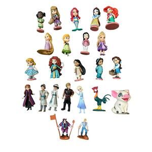 Disney Princess And Friends 4” Mini Figurines Toy Lot Of 23